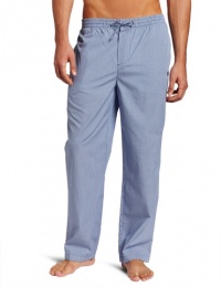 HUGO BOSS Men's Sleepwear Woven Blue Check Sleep Pant