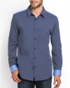 GUESS Dean Smart Slim Fit Color-Blocked Shirt