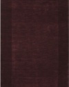 Area Rug 2x3 Rectangle Solid/Striped Maroon Color - Surya Mystique Rug from RugPal