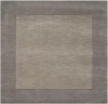 Area Rug 9x9 Square Solid/Striped Lavender Gray Color - Surya Mystique Rug from RugPal