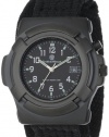 Smith & Wesson Men's SWW-11B GLOW Lawman Black Nylon Strap Watch