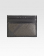 A slim-line case with iconic check design.Two card slotsPVC/Leather4¼ x 3Made in Italy