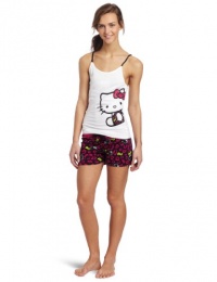 Hello Kitty Women's Hk Neon Bow Print Short Set