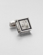 Inspired by the tale of Pandora's box in Greek mythology and featuring the Tateossian signature element of surprise, this glass-box cuff link has mini screws inside.Sold separatelyBrass and glassEnamel trimMade in United Kingdom