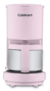 Cuisinart DCC-450PK 4-Cup Coffeemaker with Stainless Steel Carafe, Pink