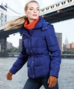 Sporty yet sleek, cute but still cozy: Kenneth Cole Reaction's puffer jacket fits your active lifestyle to a tee!