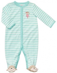 Carter's Pretty Pirouette Terry Coverall (Sizes 0M - 9M) - turquoise, 6 months