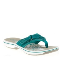 Clarks Women's Breeze Sea Sandal,Teal,8 B US