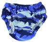 Tuga Boys Reusable Swim Diapers - Shark Blue, Medium