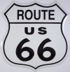 RT. 66 SHIELD Tin Sign 11W x 11H , 12x12