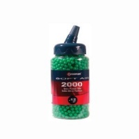 Crosman AirSoft 2,000 ct. Feeder Bottle Neon Green AirSoft BBs (6mm, 0.12g)