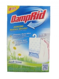 DampRid Hanging Moisture Absorber Fresh Scent - 4 Pack