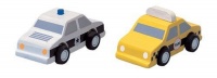 PlanToys Plan City  Taxi  and  Police Car Vehicle