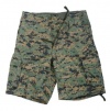 Woodland Digital Camouflage Vintage Military Tactical Infantry Utility Shorts