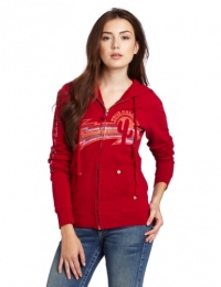 True Religion Women's Electric Cactus Raw Edge Classic Hoodie