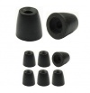 Black - Squish Fit Foam Earphone Cushions by Earphones Plus - Fits Most Earbud Style Earphones (see fit details below)-3 Pairs