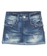 Baby Phat - Kids Girls 7-16 Denim Skirt, Blue, 12