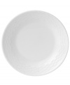 Nantucket Basket is a fine all-white Wedgwood china dinnerware and dishes pattern with an embossed basket weave pattern on the edges.