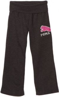 Puma - Kids Girls 2-6x Sequin Cat Pant, Dark Gray, 5