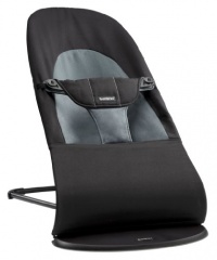 BABYBJORN Bouncer Balance Soft Cotton, Black/Gray