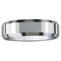 7mm Beveled Tungsten Wedding Band (Available ,Ring Sizes 8-13)