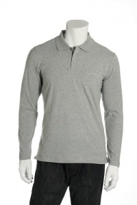 Alfani Grey Long Sleeve Casual Polo