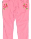 GUESS Toddler Girls Light Pink Rose Daredevil Skinny Leg Jean (2T)