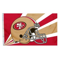 NFL San Francisco 49Ers 3-by-5 Foot Helmet Flag