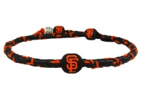 MLB San Francisco Giants Team Color Frozen Rope Baseball Necklace