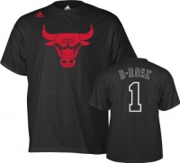 NBA Chicago Bulls Derrick Rose Black Nickname T-Shirt