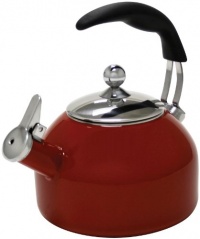 Chantal 1.8-Quart Timeless Teakettle, Enamel on Steel, Chili Red