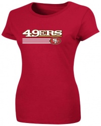 NFL Womens San Francisco 49ers Franchise Fit III Bright Cardinal Short Sleeve Crew Neck Tee