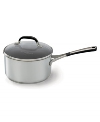 With dozens of everyday uses -- each one as delicious as the last -- the Simply Calphalon Stainless saucepan is an absolute kitchen essential. It's a particularly polished pan, great-looking and hard-working, crafted with a bottom core of heavy-gauge, highly conductive aluminum that helps food cook evenly every time. 10-year warranty.