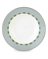 Combining the exotic lushness of the tropics with classic British style, this china collection stirs romantic thoughts of overseas adventures. Serve a warm, nourishing pasta or soup in this bowl. Choose from three richly detailed designs – shutter, bamboo or trade winds. A thin rim of gold lends a brilliantly elegant touch.