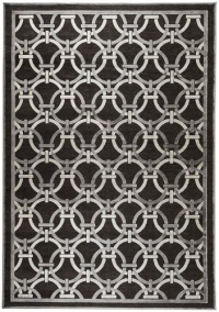 Surya Basilica Charcoal Smoke Geometric Contemporary 7' 6 x 10' 6 Rug (BSL-7112)