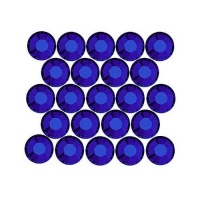 SWAROVSKI ELEMENTS Hotfix Crystal Flatback Rhinestones #2028 SS20 Cobalt (50)