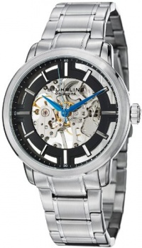 Stuhrling Original Men's 394.33111 Classic Winchester Pro Mechanical Hand Wind Skeleton Black Dial Watch