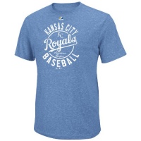 MLB Kansas City Royals The Big Time T-Shirt, Blue Heather