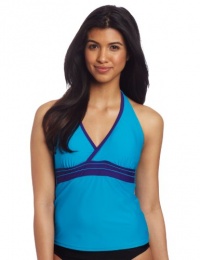 Speedo Women's Active Piped Halterkini Swim Top