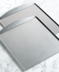 Bring on the baking! These commercial-quality baking sheets are large enough to hold the bulk of the batter and the natural aluminum construction always evenly heats food, turning out a perfectly golden treat.  The sheets don't have to be covered in parchment for use, so it's easy to get a batch in the oven fast. Lifetime warranty.