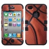 MYBAT IPHONE4AVHPCTUFFIM010NP Premium TUFF Case for iPhone 4 - 1 Pack - Retail Packaging - Basketball/Black