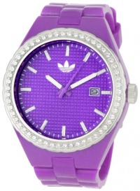 Adidas Women's ADH2104 Cambridge 3-Hand Analog Purple Glitz Watch