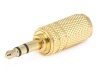 Monoprice Gold Plated Metal 3.5mm Stereo Plug to 3.5mm Mono Jack Adaptor