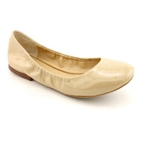 Aqua Ballet Womens Size 7 Beige Patent Leather Ballet Flats Shoes