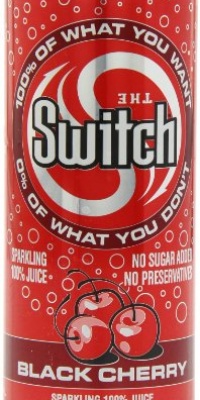 The Switch Sparkling Juice, Black Cherry, 8-Ounce Cans (Pack of 24)