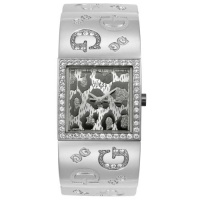 GUESS? Women's U95022L1 Crystal Accented Bangle Watch