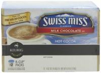 Swiss miss Hot Cocoa, Milk Chocolate, K-Cup Portion Pack for Keurig K-Cup Brewers 12-Count