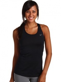 Nike Women's Victory Shape Long Bra Tank Top - Black/ Black/ Cool Grey L