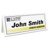 C-Line Large Inkjet/Laser Name Tent Cards, Scored, White, 4.25 x 11 Inches Folded, 50-Count (87517)