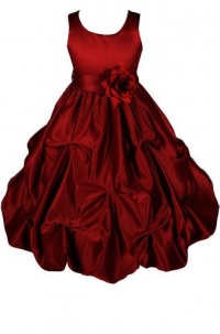 AMJ Dresses Inc Girls Burgundy Flower Girl Holiday Dress Sizes 2 to 10